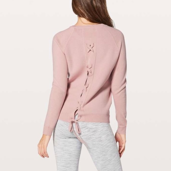 Lululemon Tied To You Sweater in Misty Pink - Picture 3 of 9